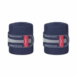 Animo Italia - Bandes de travail élastiques avec polaire Wenz marine (x2)