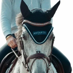 Antarès Sellier - Bonnet crochet Logo Écusson marine