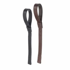 Bates - Étrivières cuir/synthétique marron