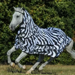 Bucas - Couverture anti-démangeaisons Sweet-itch Zebra zebra