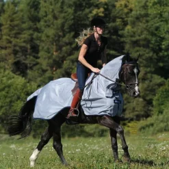 Bucas - Couverture anti-mouches Buzz-Off Riding bleu