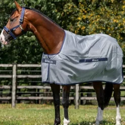 Bucas - Couverture anti-mouches Buzz-Off Classic bleu