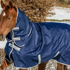 Bucas - Couverture d'extérieur Freedom Turnout Full Neck 300/150 marine 300g