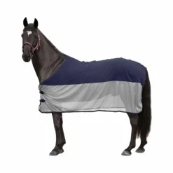 Canter - Chemise séchante filet marine/ argent