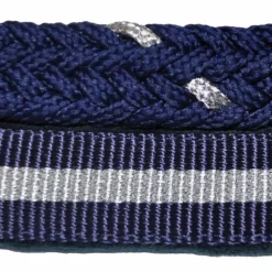 Canter - Licol et longe nylon marine/ argent