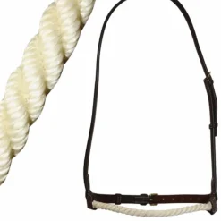 Canter - Muserolle corde Marron