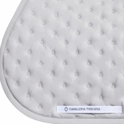 Cavalleria Toscana - Tapis de selle Embrodery Quilted light grey