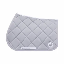 Cavalleria Toscana - Tapis de selle Diamond Quilted Jersey light grey