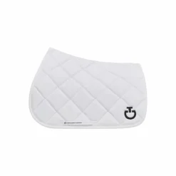 Cavalleria Toscana - Tapis de selle Diamond Quilted Jersey blanc