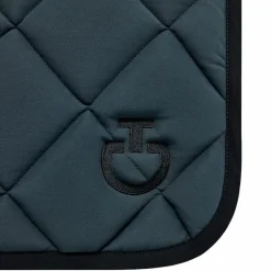 Cavalleria Toscana - Tapis de selle Diamond Quilted Jersey gris anthracite