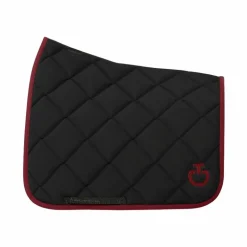 Cavalleria Toscana - Tapis de dressage Diamond Quilted noir/ bordeaux