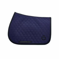 Cavalleria Toscana - Tapis de selle Circular Quilted Jersey midnight blue/ noir