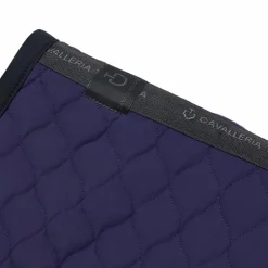 Cavalleria Toscana - Tapis de selle Circular Quilted Jersey midnight blue/ noir