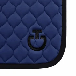 Cavalleria Toscana - Tapis de selle Circular Quilted Jersey midnight blue/ noir