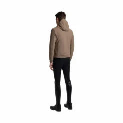 Cavalleria Toscana - Veste softshell thermique à capuche homme Performance noisette