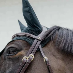 Dyon - Bridon muserolle combinée Tressé havane