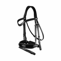 Dyon - Bridon muserolle combinée large vernie Working By Dyon noir