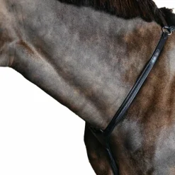 Dyon - Collier de chasse pont tressé New English cuir noir