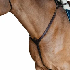 Dyon - Collier de chasse pont tressé New English cuir brun