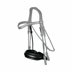 Dyon - Muserolle large fermeture pull-back matt Rond Leather Collection noir