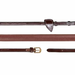 Dyon - Rênes caoutchouc 5/8 D Collection brun