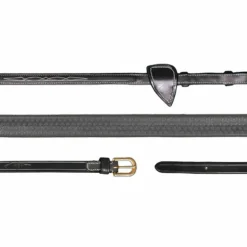 Dyon - Rênes caoutchouc 5/8 D Collection noir