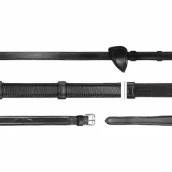 Dyon - Rênes hunter 5/8 avec 7 arrêtoirs New English Collection noir