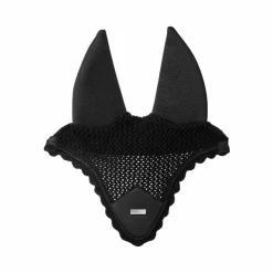 Equestrian Stockholm - Bonnet pour chevaux Padded Plain noir/ argent