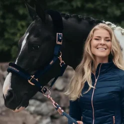 Equestrian Stockholm - Licol et longe mouton Monaco blue