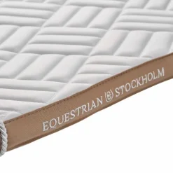 Equestrian Stockholm - Tapis de selle Modern White blanc/ sand