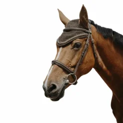 Equithème - Bonnet pour chevaux Hexalight marron