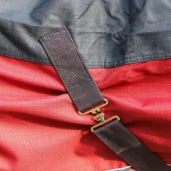 Equithème - Couverture d'extérieur Tyrex 1200D high neck marine/bordeaux 0g