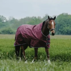 Equithème - Couverture d'extérieur Tyrex 1200D High Neck bordeaux 0g