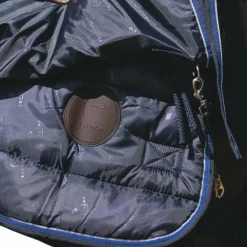 Equithème - Couverture d'extérieur Classic 1200D High Neck marine 200g