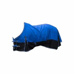 Equithème - Couverture d'extérieur Tyrex 1200D "Aisance" bleu/noir 150g