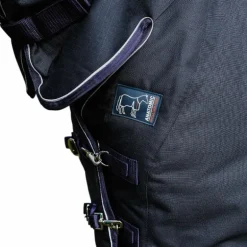 Equithème - Couverture d'extérieur Anatomic Combo 1200D 0g marine