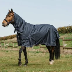 Equithème - Couverture d'extérieur Anatomic Combo 1200D 0g marine