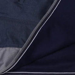 Equithème - Couvre-reins Tyrex doublé micro-polaire marine/gris 600D 0g