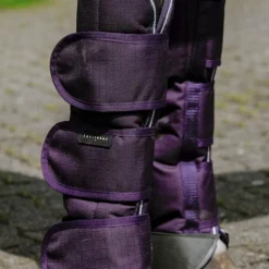 Equithème - Guêtres de transport Tyrex 600D prune