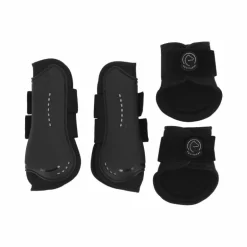 Equithème - Guêtres et protège-boulets Je t'aime noir