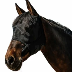 Equithème - Masque anti-mouches et UV Mesh sans oreilles noir