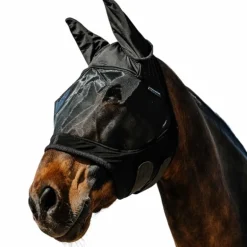 Equithème - Masque anti-mouches et UV Soft noir