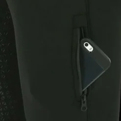 Equithème - Pantalon d'équitation homme Zermatt fond silicone noir