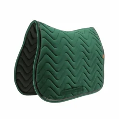 Equithème - Tapis de selle Glossy vert foncé