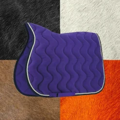 Equithème - Tapis de selle polyfun violet