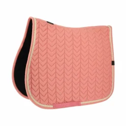 Equithème - Tapis de selle Softypop saumon