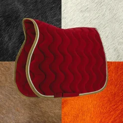 Equithème - Tapis de selle polyfun bordeaux