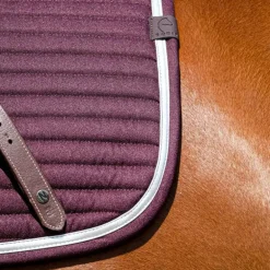 Equithème - Tapis de selle Spring bordeaux