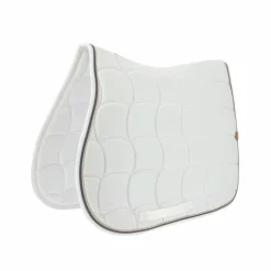 Equithème - Tapis de selle Shiny blanc
