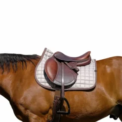 Equithème - Tapis de selle Chic marron